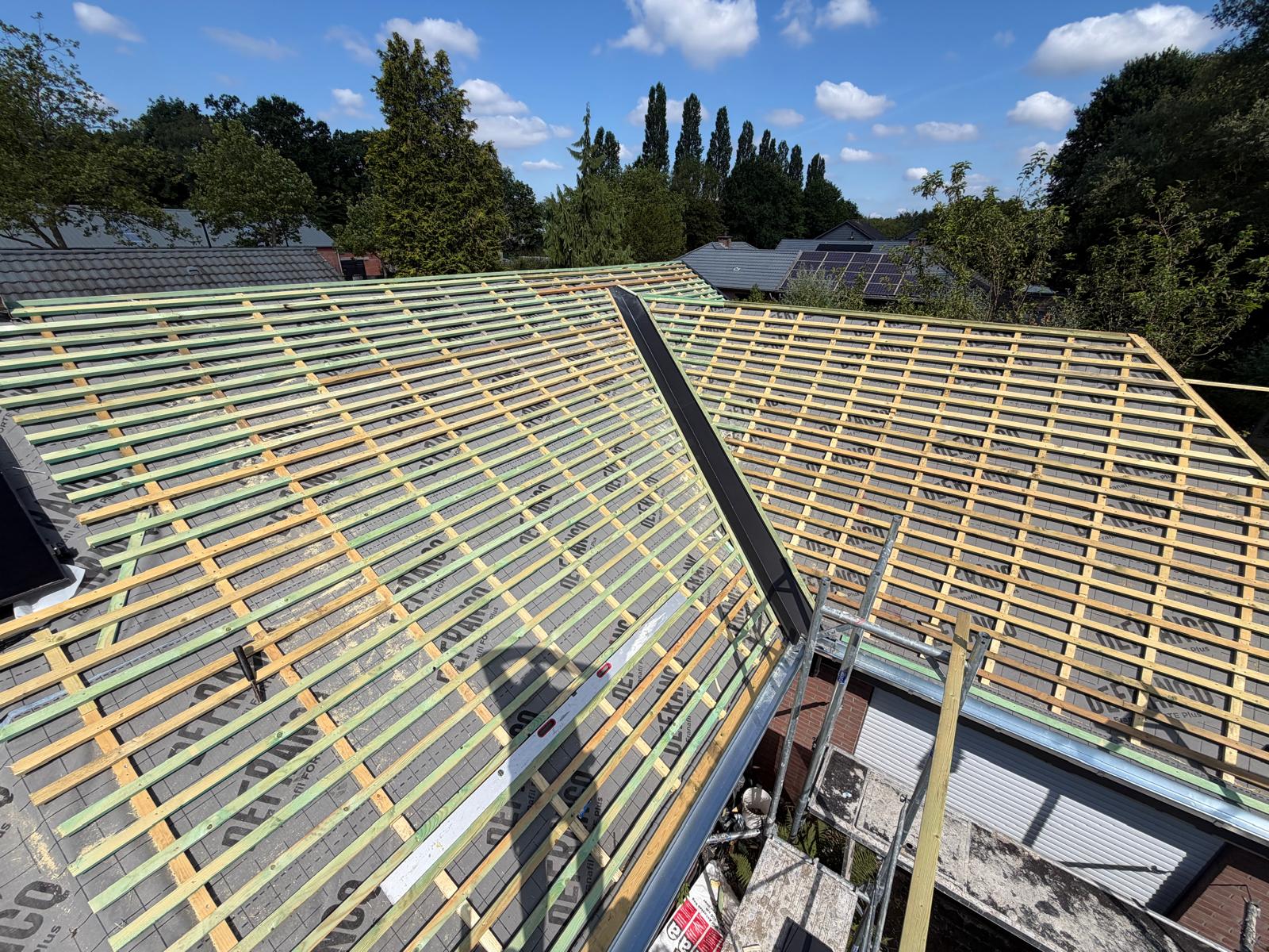Rénovation de toiture pendant les travaux